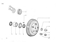 Brakes - Front brake drum + bearings
